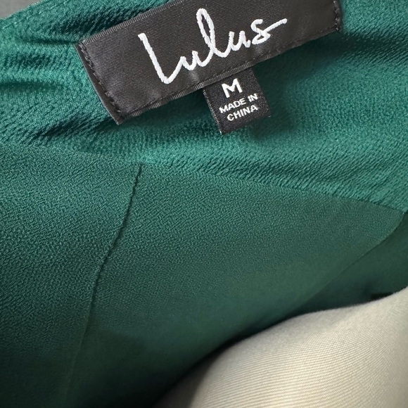 Lulu's Teal Backless Halter Dress - Picture 4 of 5